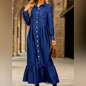 SHEIN jean dress.  Super cute just to small for my daughter.